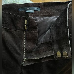 GENUINE LEATHER SUEDE VTG CHOCOLATE FLARE TROUSERS 🍫